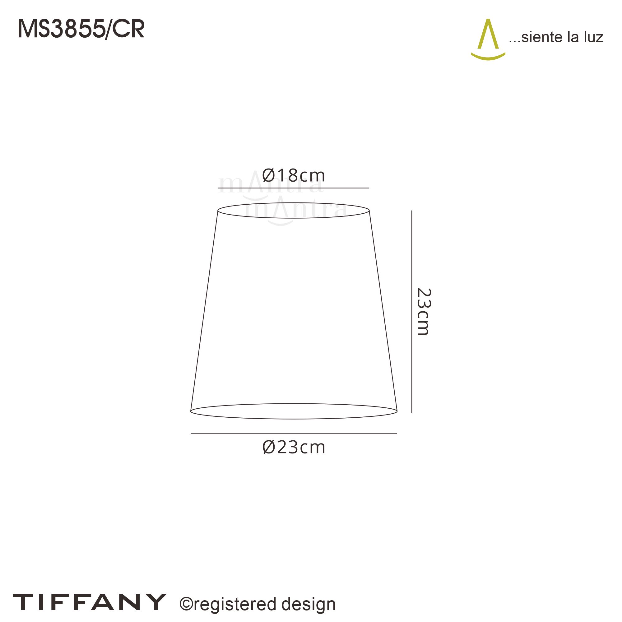 Tiffany Polished Chrome-Cream Crystal Ceiling Lights Mantra Shaded Crystal Fittings